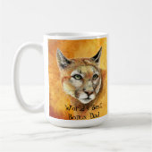 Waterverf Cougar Animal World's beste bonusvader Koffiemok (Links)