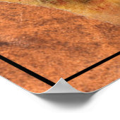 Waterverf Cougar Mountain Lion Puma Tracks Poste Poster (Hoek)