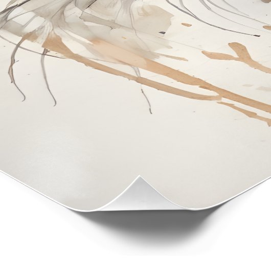 Waterverf Cougar nr. 1 Perfect Poster (Hoek)