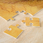 Waterverf Cougar, Puma, Mountain Lion Animal Cat Legpuzzel (Zijkant)