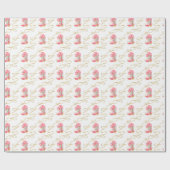 Waterverf Country Christmas Cowboy Boots Cadeaupapier (Vlak)