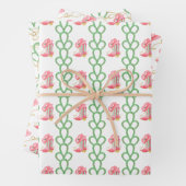 Waterverf Country Christmas Cowboy Boots Inpakpapier Vel (In situ)