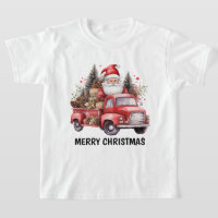 Waterverf Country Christmas truck tekst toevoegen 