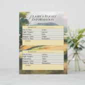 Waterverf Countryside vluchtgegevens Planner pagin (Staand voorkant)