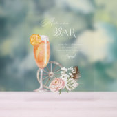 Waterverf County Westerne Waterverf Mimosa Bar Acryl Bord (Neutraal)