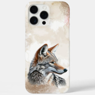 Waterverf Coyote Country Cottagecore Rustic Print iPhone 16 Pro Max Hoesje