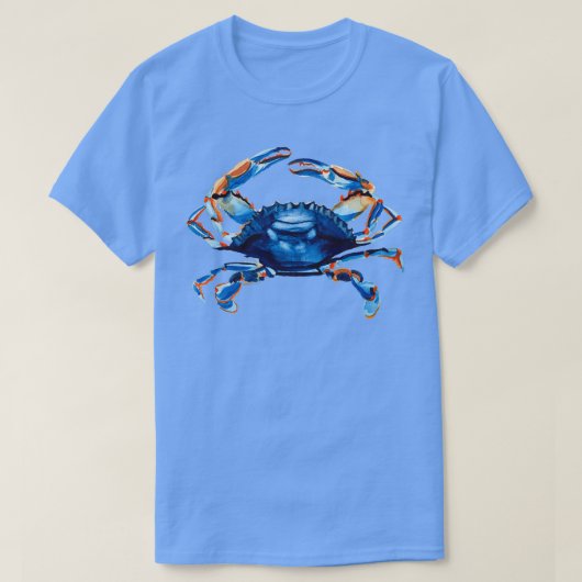 Waterverf Crab 2 T-shirt (Design voorkant)