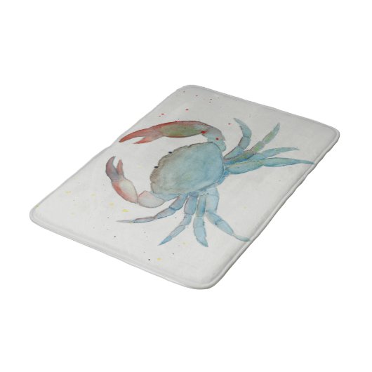 Waterverf Crab Bath Mat (Gekanteld)