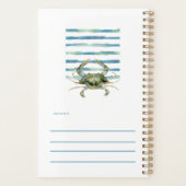 Waterverf CRAB Beach Coastal OCEAN CITY Planner (Achterkant)