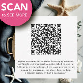 Waterverf Crab Beach huwelijksuitnodiging