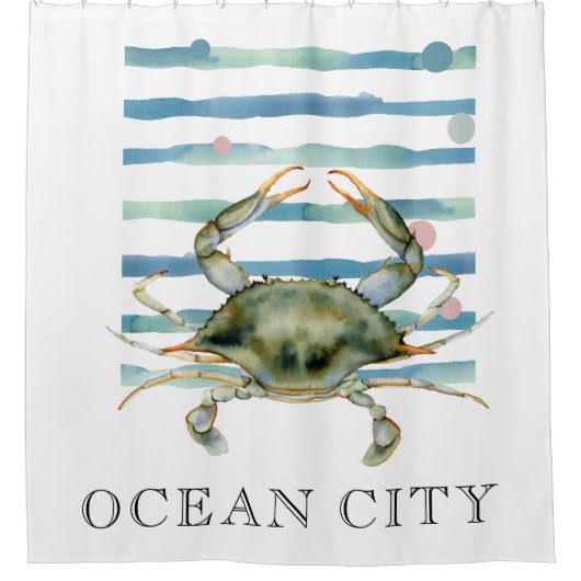 WATERVERF CRAB, BEACH TOWN, OCEAAN CITY DOUCHEGORDIJN (Voorkant)