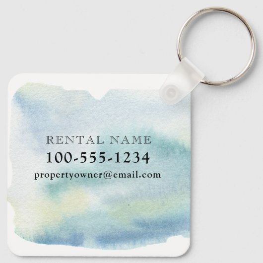 WATERVERF CRAB, KUSTBEDRIJF SLEUTELHANGER (Achterkant)