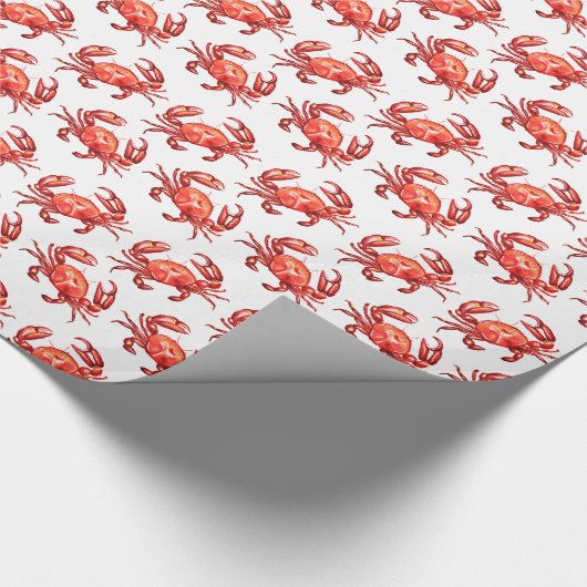 Waterverf Crab Pattern Cadeaupapier (Hoek)