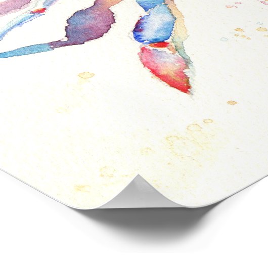 Waterverf Crab Poster (Hoek)