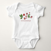 Waterverf Cranberry Baby Bodysuit (Voorkant)
