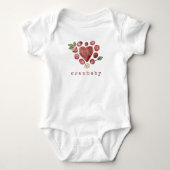 Waterverf Cranberry Romper (Voorkant)