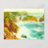 Waterverf Crashwaves Briefkaart (Voorkant)