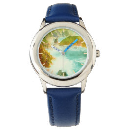 Waterverf Crashwaves Horloge