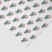 Waterverf Crawfish Weefselpapier Tissuepapier (Detail)