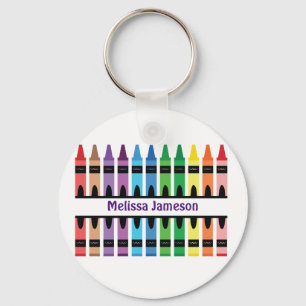 Waterverf Crayon Sleutelhanger