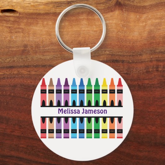 Waterverf Crayon Sleutelhanger (Voorkant)