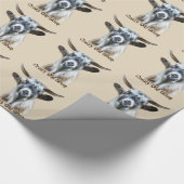 Waterverf "Crazy Old Goat Quote" en Boerderij Anim Cadeaupapier (Hoek)