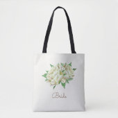  Waterverf Cream Peonies Tote Bag (Voorkant)