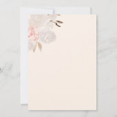 Waterverf Cream Rozen Beige Weddenschap Kaart (Achterkant)