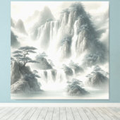 Waterverf Creëer Uw eigen aangepaste ontwerp Canvas Afdruk (Insitu (Houten vloer))