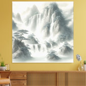 Waterverf Creëer Uw eigen aangepaste ontwerp Canvas Afdruk (Insitu (Woonkamer))