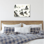 Waterverf Creëer Uw eigen aangepaste ontwerp Canvas Afdruk (Insitu (Slaapkamer))