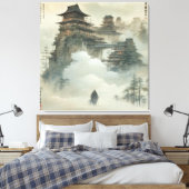 Waterverf Creëer Uw eigen aangepaste ontwerp Canvas Afdruk (Insitu (Slaapkamer))