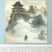 Waterverf Creëer Uw eigen aangepaste ontwerp Canvas Afdruk (Insitu (Houten vloer))