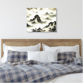 Waterverf Creëer Uw eigen aangepaste ontwerp Canvas Afdruk (Insitu (Slaapkamer))