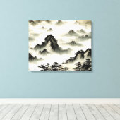 Waterverf Creëer Uw eigen aangepaste ontwerp Canvas Afdruk (Insitu (Houten vloer))
