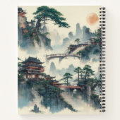 Waterverf Creëer Uw eigen Custom Design notitieboe Notitieboek (Achterkant)