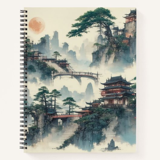 Waterverf Creëer Uw eigen Custom Design notitieboe Notitieboek (Voorkant)