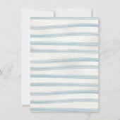 Waterverf Crest Baby Blue Shower Kaart (Achterkant)