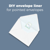 Waterverf Crest Budget Bruiloft A7 Envelope Liner Notitieblok