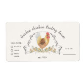 WATERVERF CREST KIPPENEIEREN ETIKET OP DE DOOS (Voorkant)