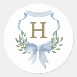 Waterverf Crest Monogram Sticker