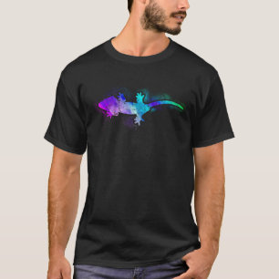 Waterverf Crested Gecko T-shirt