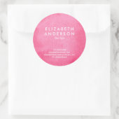 Waterverf crimson Classic Round Sticker (Tas)