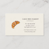 Waterverf Croissant bakkerij visitekaartje (Voorkant)