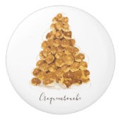 Waterverf Croquembouche Keramische Knop (Voorkant)