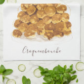 Waterverf Croquembouche Theedoek (Gevouwen)