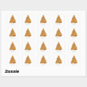 Waterverf Croquembouche Vierkante Sticker (Vel)