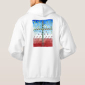 Waterverf Cross Hoodie (Achterkant)