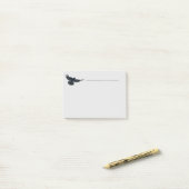 Waterverf Crow Bird Natuur Wildlife Art Post-it® Notes (Op bureau)