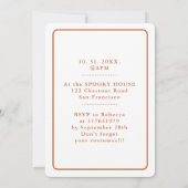 Waterverf Crow Halloween Invitation Kaart (Achterkant)